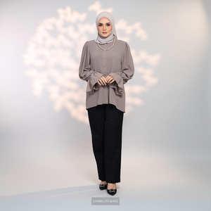 ALAIZA BLOUSE - TAUPE