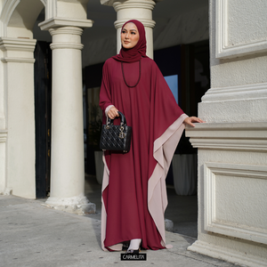 AVA DRESS - MAROON