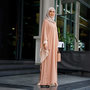 AVA DRESS - NUDE PEACH
