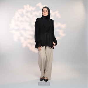 ALAIZA BLOUSE - BLACK