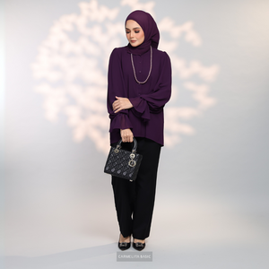 ALAIZA BLOUSE - PLUM