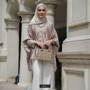 CAMELIA SATIN SILK BATWING - AMORA
