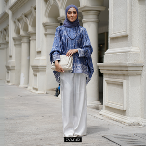 CAMELIA SATIN SILK BATWING - IVY