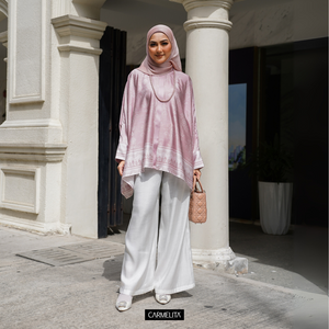CAMELIA SATIN SILK BATWING - ROSSA
