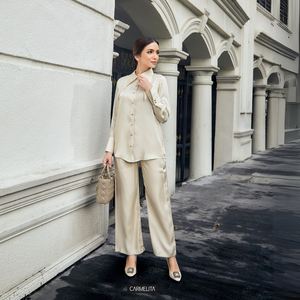 RANIA BLOUSE- NUDE CHAMPAGNE