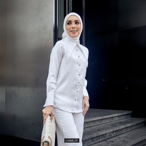 RANIA BLOUSE- PEARL WHITE